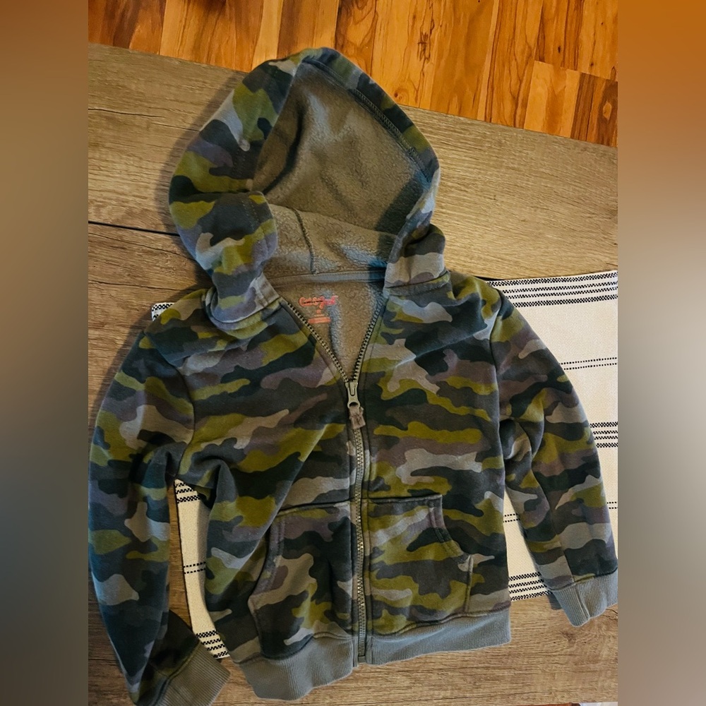 Cat & Jack Green Camo Hoodie
